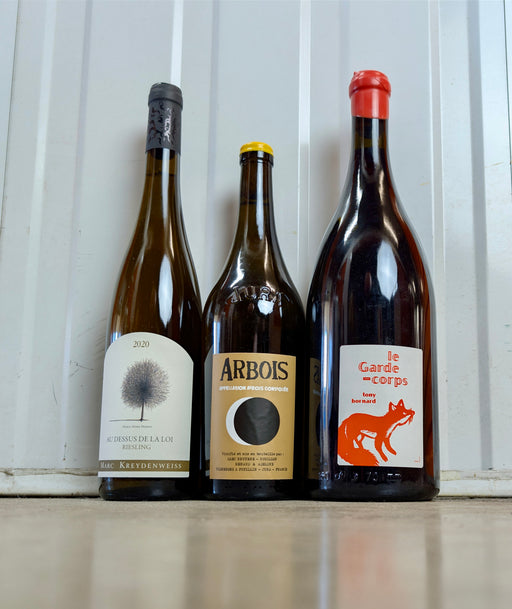 Renaud Bruyère and Adeline Houillon Arbois Blanc Savagnin Les Nouvelles 2018 Mixed 3 Pack