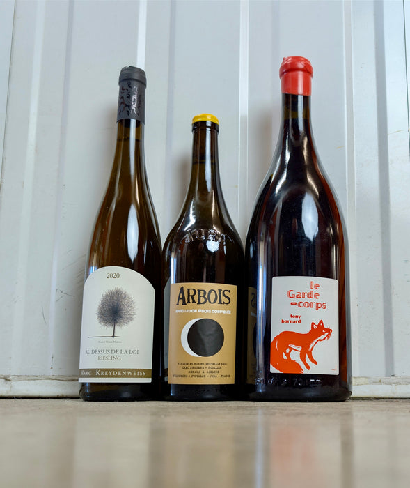 Renaud Bruyère and Adeline Houillon Arbois Blanc Savagnin Les Nouvelles 2018 Mixed 3 Pack