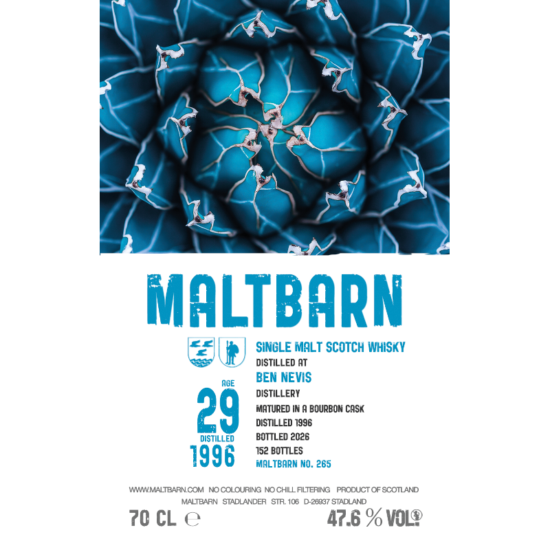 Maltbarn, Ben Nevis 1996, 31YO Sherry cask 47.6% (Pre-order)