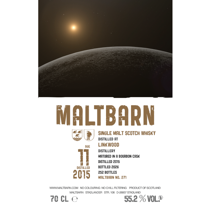 Maltbarn, Linkwood 2015, 11YO Bourbon cask 55.2% (Pre-order)