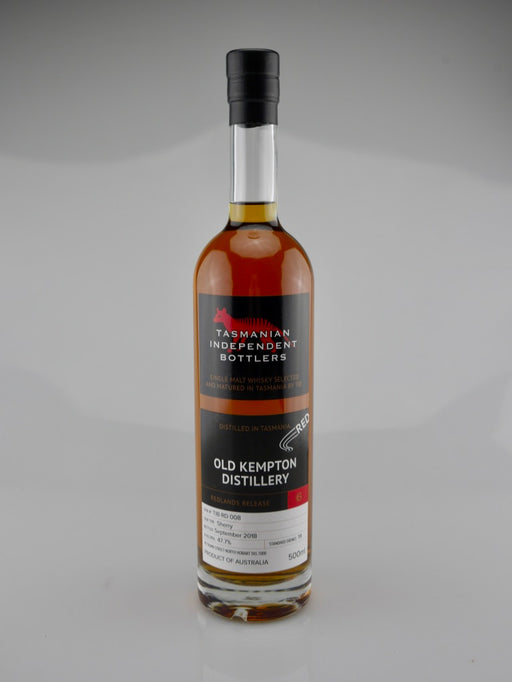 Tasmanian Independent Bottlers TIB RD 008 Sherry Cask Single Malt Whisky - Moreish Wines